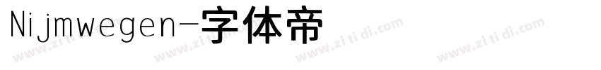 Nijmwegen字体转换
