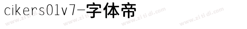cikers01v7字体转换