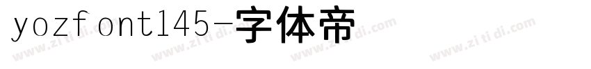 yozfont145字体转换