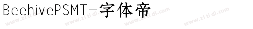 BeehivePSMT字体转换