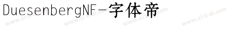 DuesenbergNF字体转换