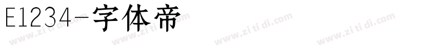 E1234字体转换