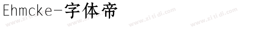 Ehmcke字体转换