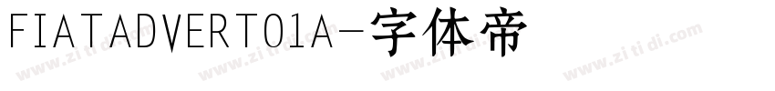 FIATADVERT01A字体转换