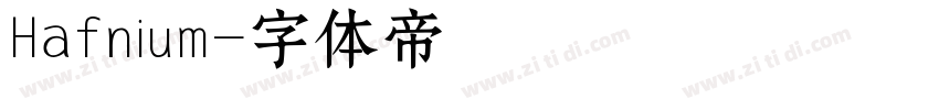 Hafnium字体转换