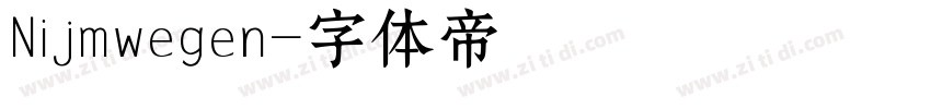 Nijmwegen字体转换