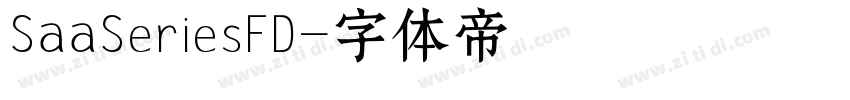 SaaSeriesFD字体转换