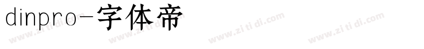 dinpro字体转换