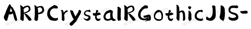 ARPCrystalRGothicJIS字体转换