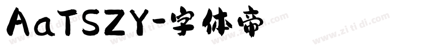AaTSZY字体转换