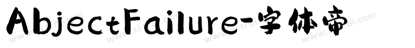 AbjectFailure字体转换
