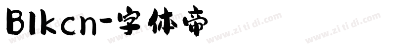 Blkcn字体转换