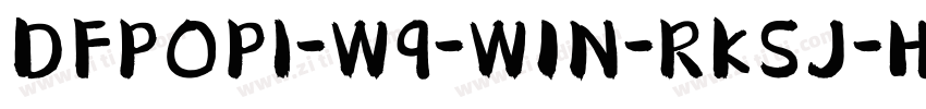 DFPOP1-W9-WIN-RKSJ-H字体转换