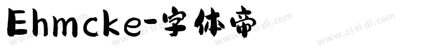 Ehmcke字体转换