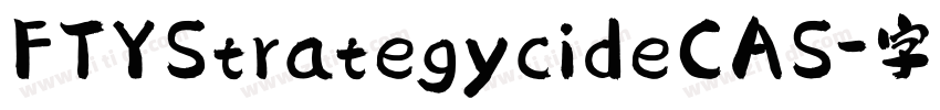 FTYStrategycideCAS字体转换