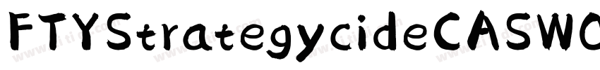 FTYStrategycideCASW0字体转换