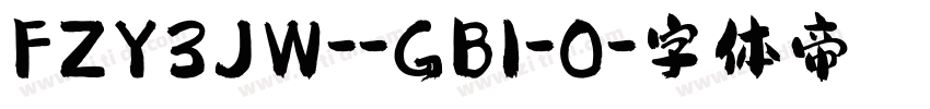 FZY3JW--GB1-0字体转换