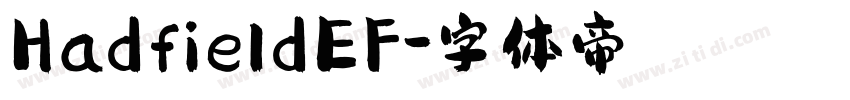 HadfieldEF字体转换