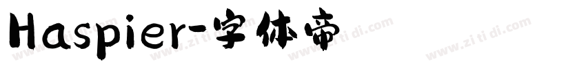 Haspier字体转换
