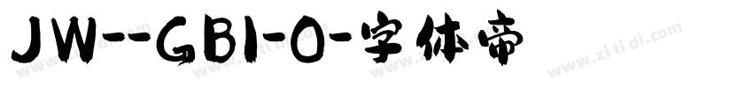 JW--GB1-0字体转换