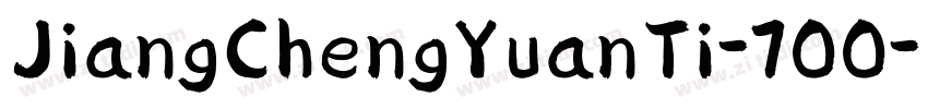 JiangChengYuanTi-700字体转换