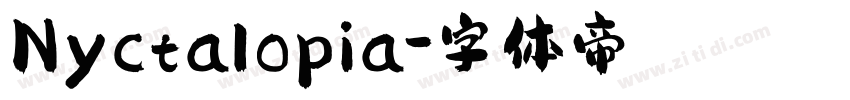 Nyctalopia字体转换