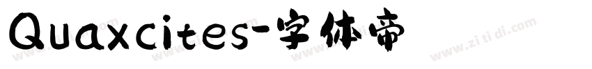 Quaxcites字体转换