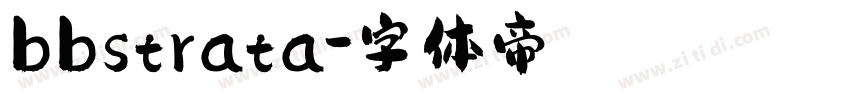 bbstrata字体转换