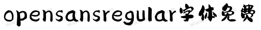 opensansregular字体免费下字体转换