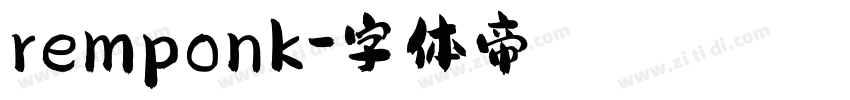 remponk字体转换