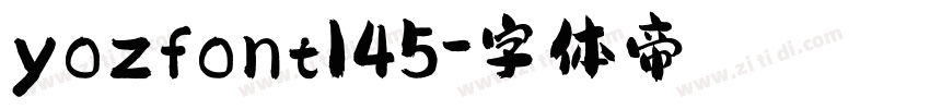yozfont145字体转换