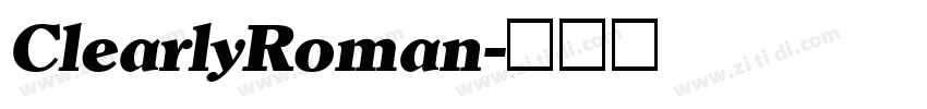 ClearlyRoman字体转换