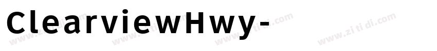 ClearviewHwy字体转换