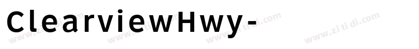 ClearviewHwy字体转换