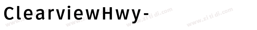 ClearviewHwy字体转换