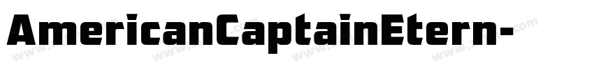AmericanCaptainEtern字体转换
