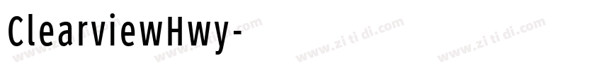 ClearviewHwy字体转换