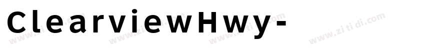 ClearviewHwy字体转换