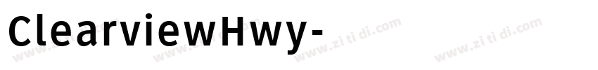 ClearviewHwy字体转换