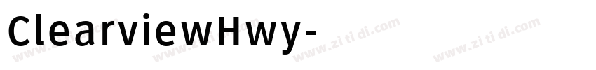 ClearviewHwy字体转换