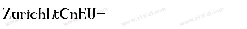 ZurichLtCnEU字体转换