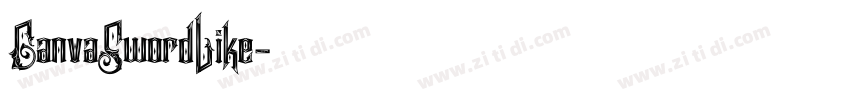 CanvaSwordLike字体转换
