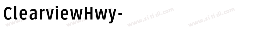 ClearviewHwy字体转换