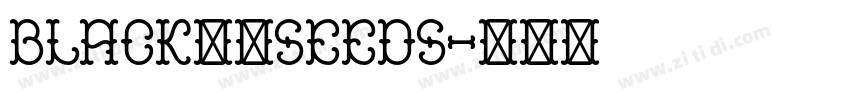 black粗民seeds字体转换