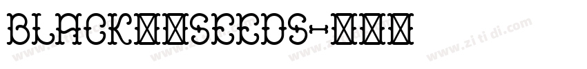 black粗民seeds字体转换