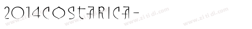 2014CostaRica字体转换