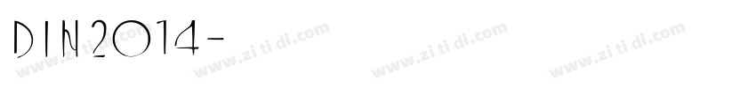 DIN2014字体转换