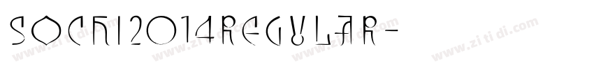 Sochi2014Regular字体转换