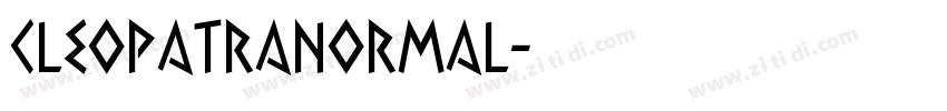 CleopatraNormal字体转换