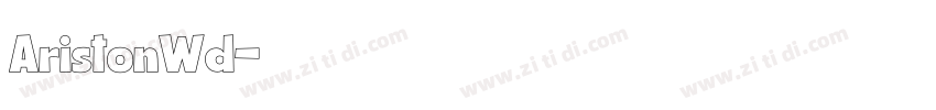 AristonWd字体转换